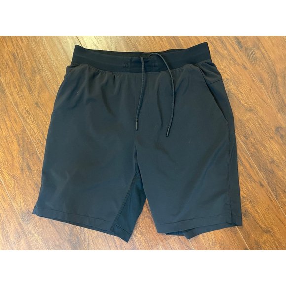 Lululemon Shorts Men's Medium M  Black 9" Lined Performance Stretch Gym Workout - Picture 4 of 9